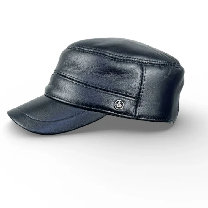 KIŞLIK ERKEK DERİ KASKET KULAKLIKLI BEDENSİZ MODEL