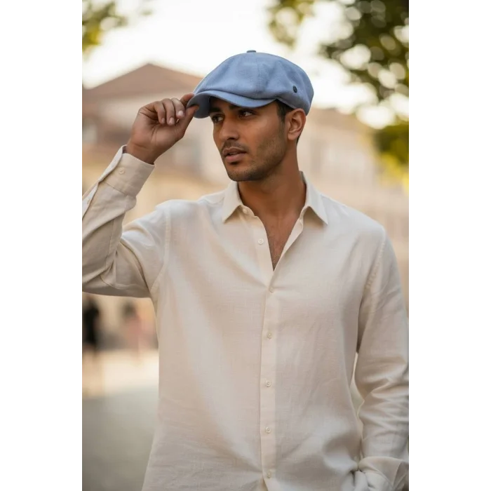 Karnas Keten Standart Beden Kasket Şapka – Signature Koleksiyon