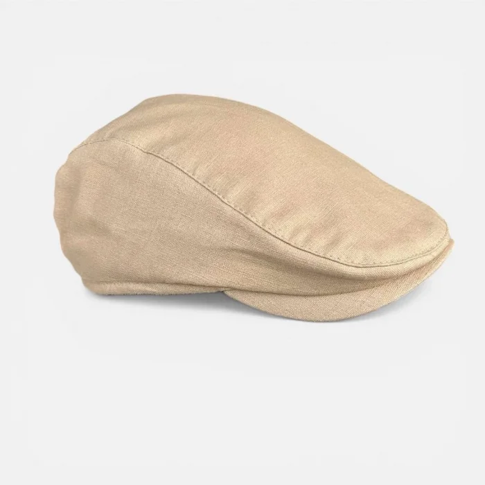 Karnas Doğal Keten Kasket – Standart Beden Seçkin Konfor