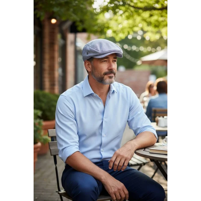 Karnas Pamuk Keten Yazlık Kasket Şapka – Standart Beden & Terletmeyen Doğal Kumaş