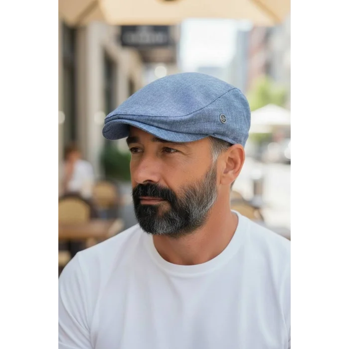 Karnas Pamuk Keten Yazlık Kasket Şapka – Standart Beden & Ferah Tutan Nefes Alan Kumaş