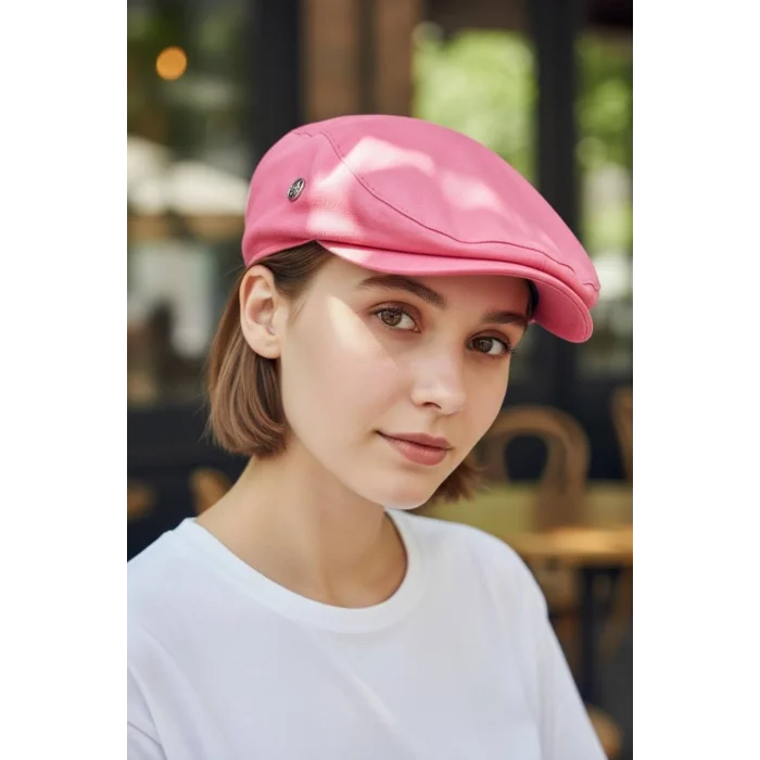 Karnas Bayan Keten Yazlık Kasket Şapka – Standart Beden & Nefes Alan Doğal Kumaş