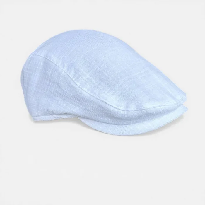 Karnas Bayan Keten Yazlık Kasket Şapka – Standart Beden & Doğal Kumaş Hafif Konfor