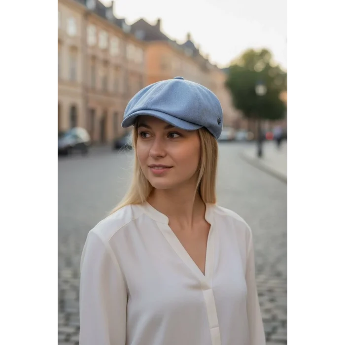 Karnas Bayan Keten Yazlık Kasket Şapka – Standart Beden & Günlük Şık ve Ferah Kullanım