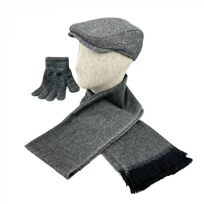 ERKEK YÜNLÜ KONFOR SETİ – ÜÇLÜ KASKET ATKI ELDİVEN