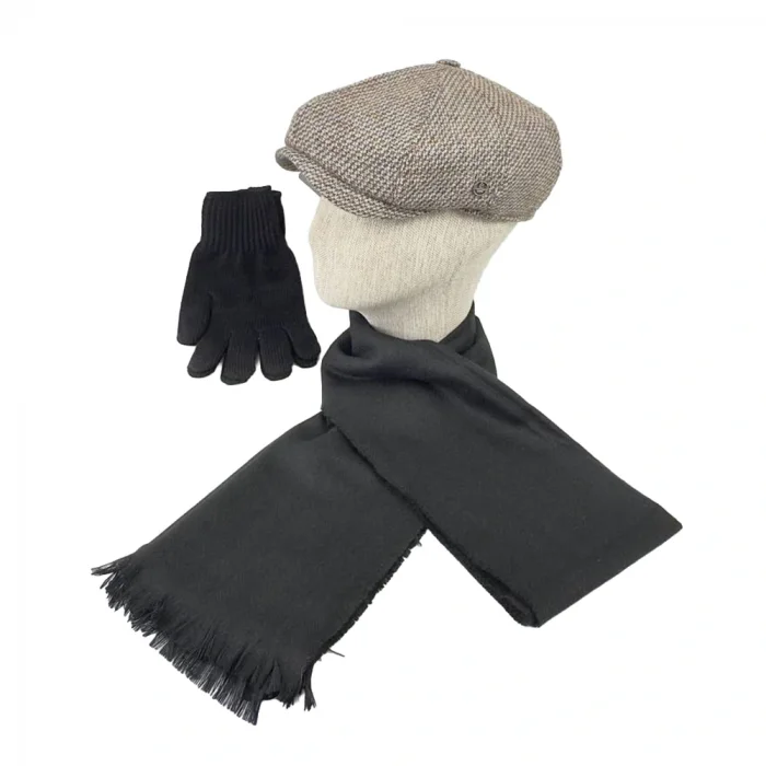 ERKEK YÜNLÜ ŞAPKA ATKI ELDİVEN SETİ