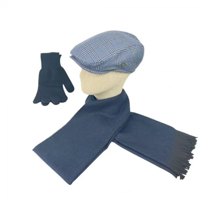 ERKEK YÜNLÜ ŞAPKA KOMBİN SETİ – ATKI VE ELDİVEN
