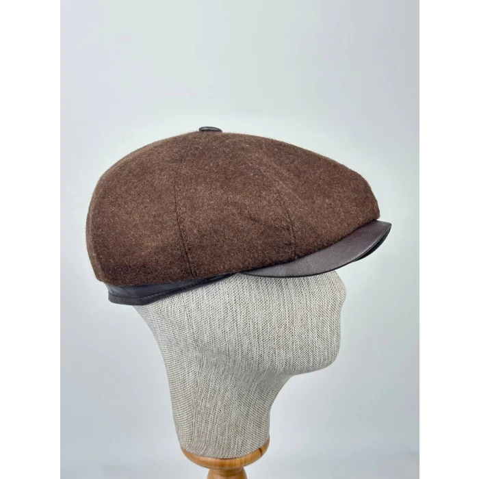 Kışlık Kasket Şapka – Retro Stil Kaşe Kumaş