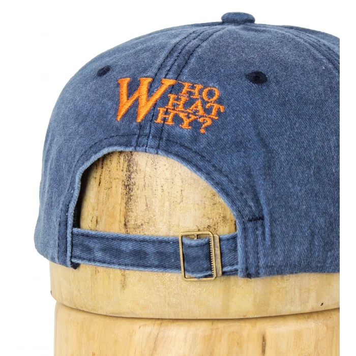 Who Hat Why Nakışlı Eskitme Spor Model Şapka / Ayarlanabilir Model