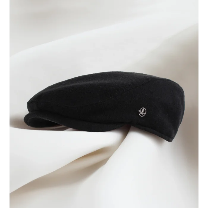 SİYAH YÜNLÜ KAŞE KIŞLIK KUMAŞ TOMMY SHELBY KASKET ŞAPKA (TERLETMEZ SATEN KAPİTONE DİKİŞLİ ASTAR)