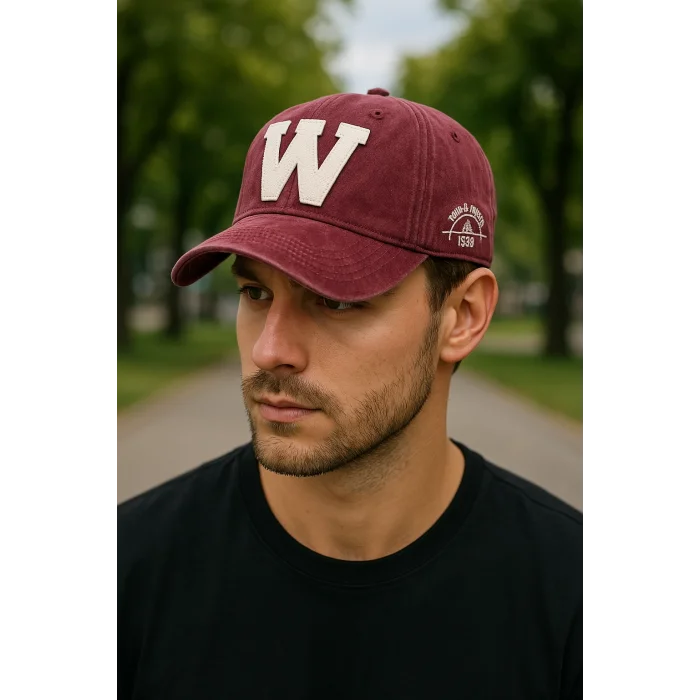 W Eskitme Beyzbol Şapka / Ayarlanabilir Model