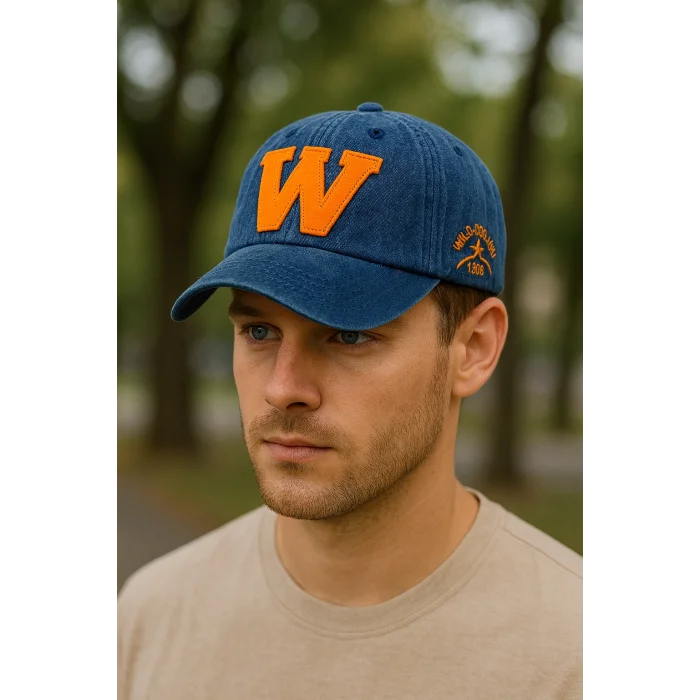 Who Hat Why Nakışlı Eskitme Spor Model Şapka / Ayarlanabilir Model