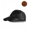 Karnas Bayan Siyah Deri Spor Şapka – Standart Beden & Günlük Kombinlere Uyumlu Stil
