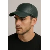KARNAS ŞAPKA YEŞİL DERİ SPOR ŞAPKA