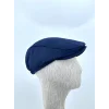 Kışlık Kasket Şapka – Klasik Lacivert Yün Dokuma, Peaky Blinders Tarzı Bedensiz Lastikli Model