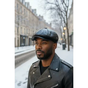 Karnas Gerçek Deri Standart Beden Kasket Şapka – Premium Seri