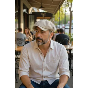 Karnas Keten Standart Beden Yazlık Kasket Şapka – Hafif ve Konforlu