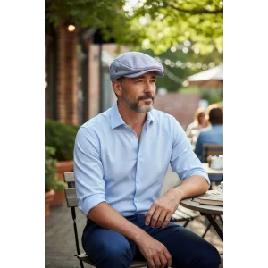 Karnas Pamuk Keten Yazlık Kasket Şapka – Standart Beden & Terletmeyen Doğal Kumaş