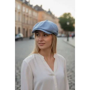 Karnas Bayan Keten Yazlık Kasket Şapka – Standart Beden & Günlük Şık ve Ferah Kullanım