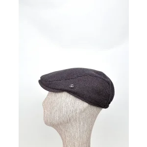 Kışlık Kasket Şapka – İnce Dokuma Şerit Desenli Modern Tasarım Bedensiz Lastikli Model
