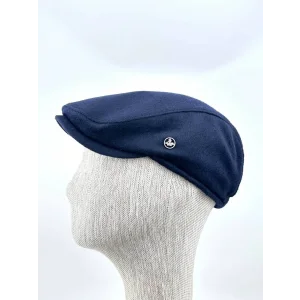 Kışlık Kasket Şapka – Klasik Lacivert Yün Dokuma, Peaky Blinders Tarzı Bedensiz Lastikli Model