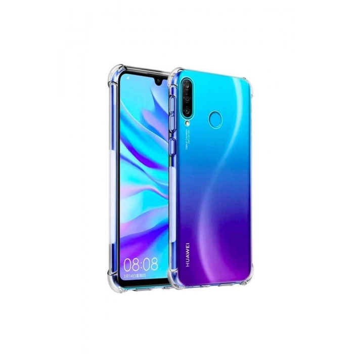 Zengin Çarşım Huawei P30 Lite Kılıf Ultra Ince Şeffaf Airbag Anti Şok Silikon