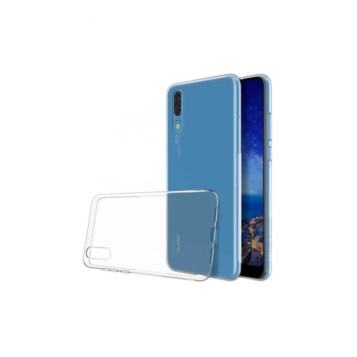 P20 Toz Koruma Tıpalı Ultra İnce Şeffaf Silikon Kılıf