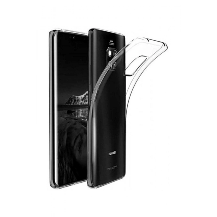 Mate 20 Pro Toz Koruma Tıpalı Ultra İnce Şeffaf Silikon Kılıf