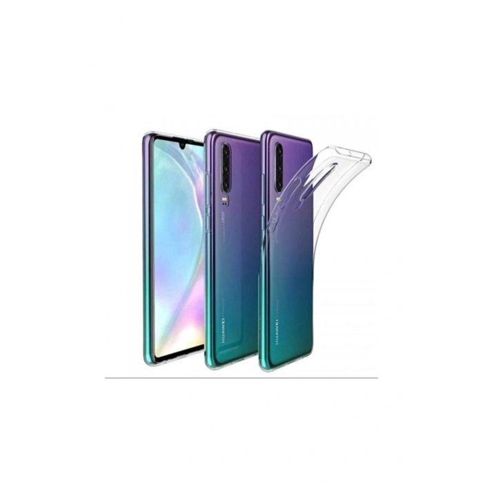 P30 Toz Koruma Tıpalı Ultra İnce Şeffaf Silikon Kılıf