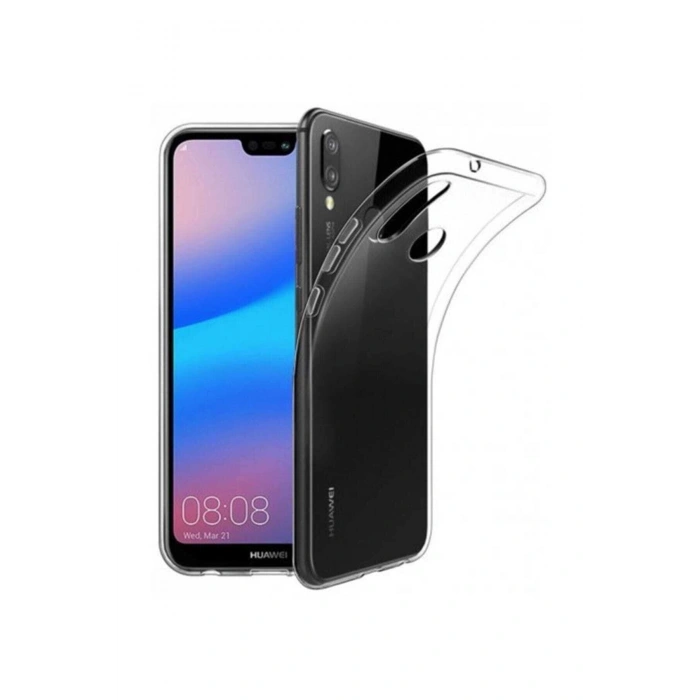 P20 Lite Toz Koruma Tıpalı Ultra Ince Şeffaf Silikon Kılıf