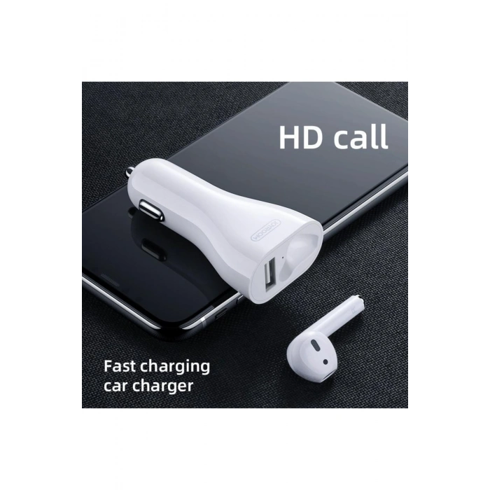 Bluetooth Kablosuz Kulaklıklı Araç Şarj Cihazı Jr-cp1