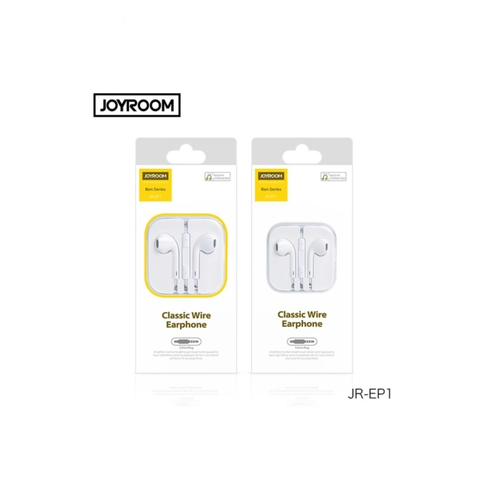 JR-EP1 1.2m 3.5mm Mikrofonlu Kulak içi Kulaklık iPhone, iPad
