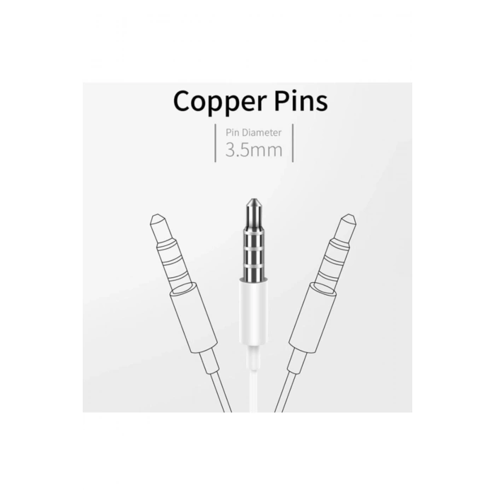 JR-EP1 1.2m 3.5mm Mikrofonlu Kulak içi Kulaklık iPhone, iPad