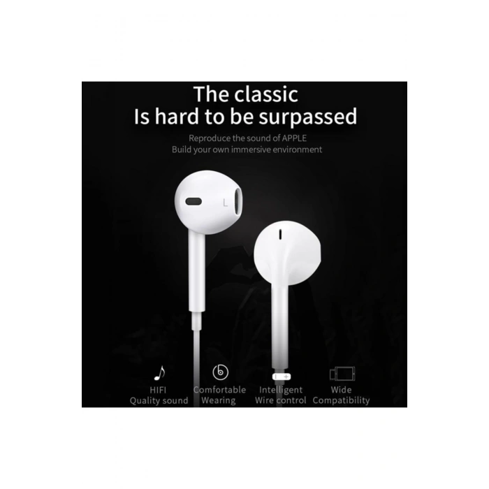 JR-EP1 1.2m 3.5mm Mikrofonlu Kulak içi Kulaklık iPhone, iPad