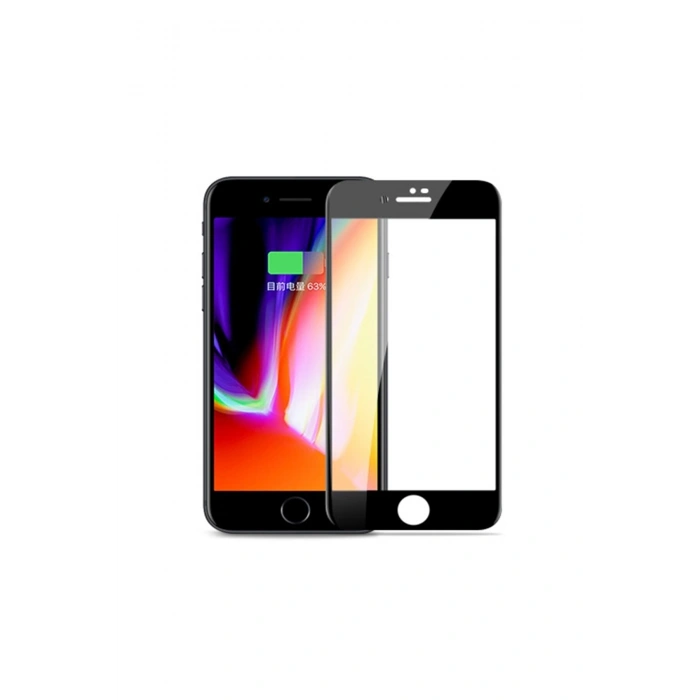 Jm 225 Iphone 7 8 Siyah 0.2mm Full Ekran Ekran Koruyucu Kırılmaz Cam Siyah