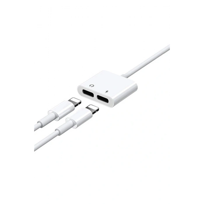 S-M403 Iphone Lightning To Ligtning Ses Şarj Çoğaltıcı