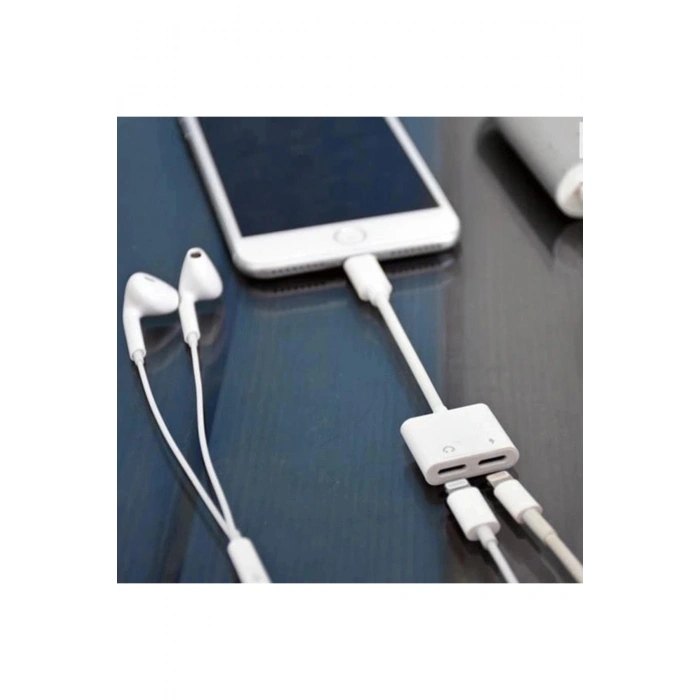 S-M403 Iphone Lightning To Ligtning Ses Şarj Çoğaltıcı