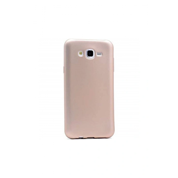 Galaxy J7 Core Kılıf Tam Renk Esnek Yıkanabilir Slim Silikon Kapak Gold