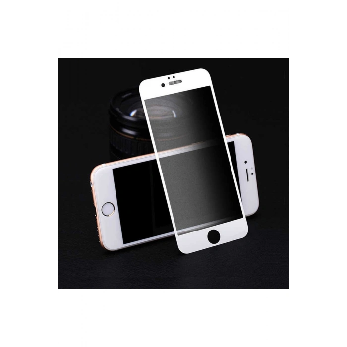 Apple Iphone 7 8 Plus Beyaz Hayalet Gizli Ekran Koruyucu Privacy Cam Jm221