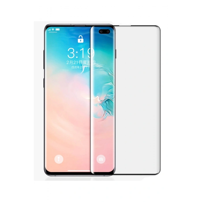 Samsung Galaxy S10 Nano Ekran Koruyucu Kavisli Ekran Polimer – Siyah