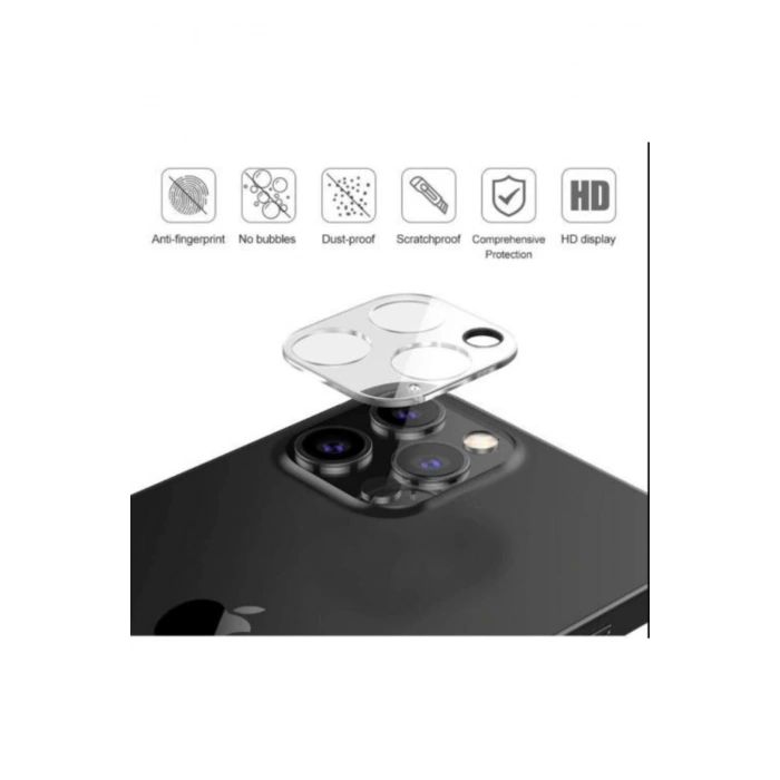 Apple Iphone 12 Pro Kamera Cam Koruyucu Premium Tempered