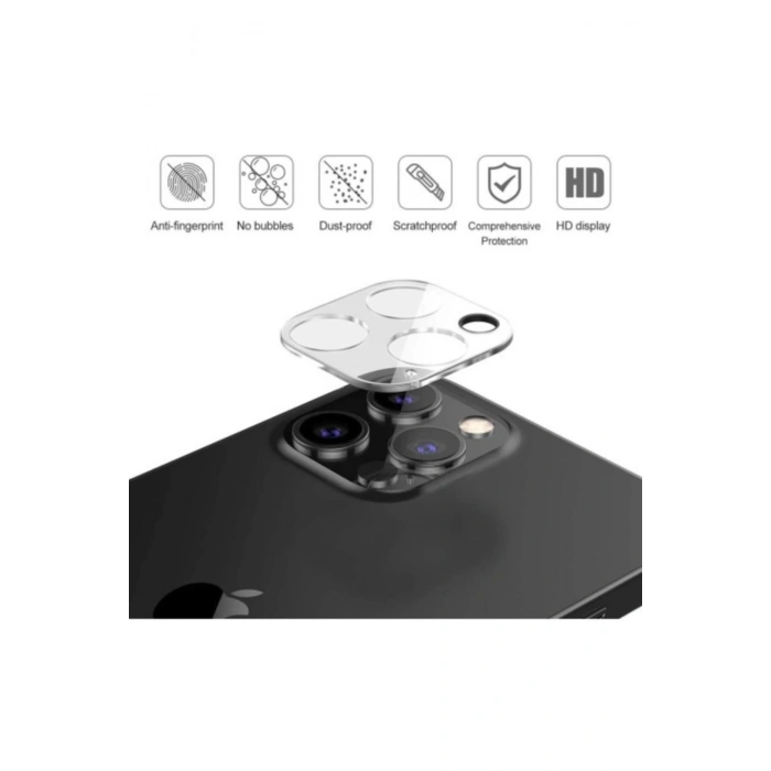 Apple Iphone 12 Pro Kamera Cam Koruyucu Premium Tempered