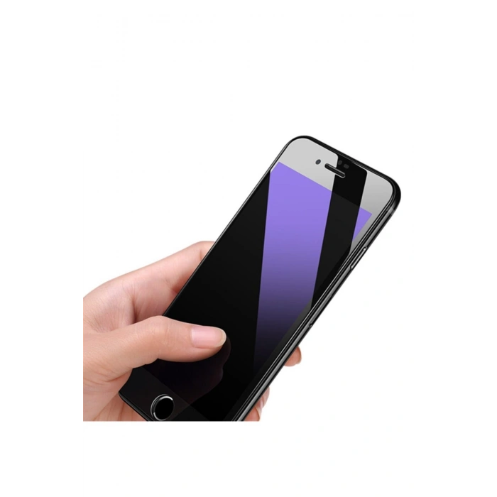 Apple Iphone 7/ 8 Plus Siyah Anti Blue Ray Full Kaplayan Cam Ekran Koruyucu J M226
