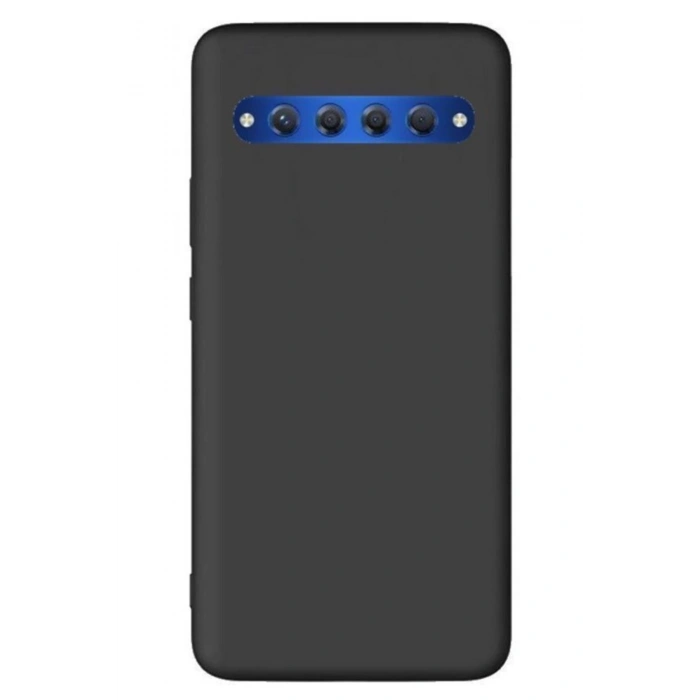 Tcl 10 Plus Kılıf Silikon Premier Siyah
