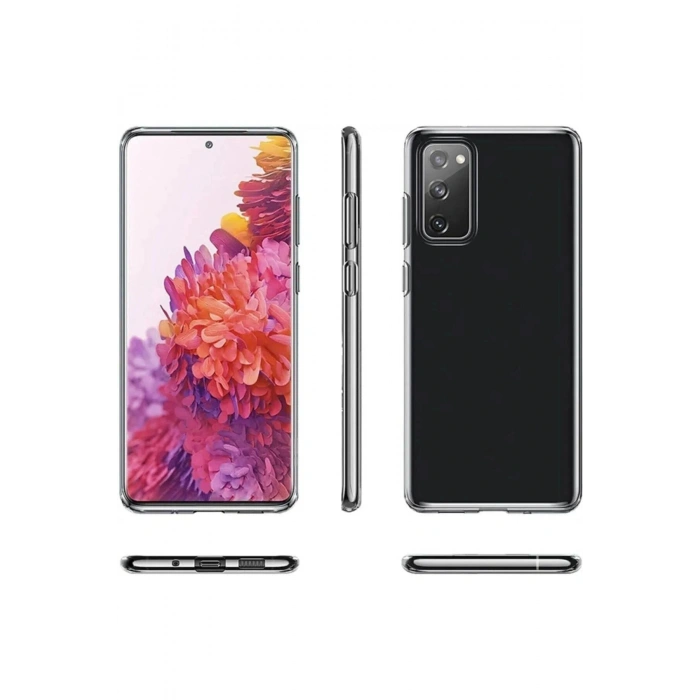 Samsung Galaxy S20 Fe Süper Silikon Kamera Korumalı Şeffaf Kılıf
