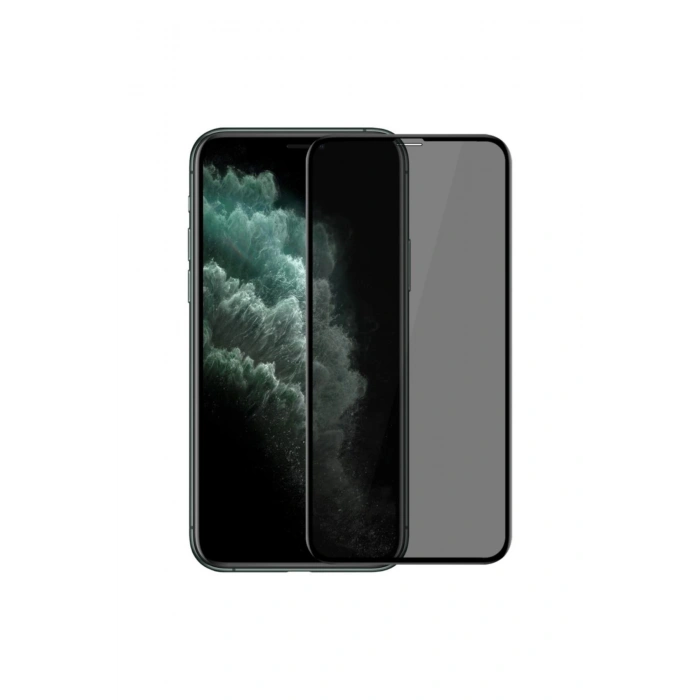 Apple Iphone12 - Iphone 12 Pro Privacy Hayalet 10d Ekran Koruyucu Siyah Cam