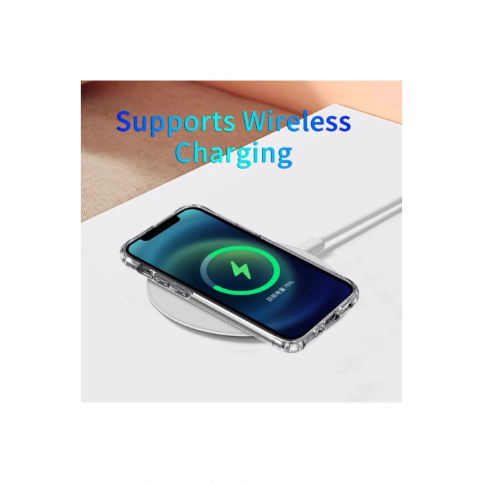 Apple Iphone 12 6,1 Inç Magesafe Özellikli Silikon Şeffaf Kılıf-kapak