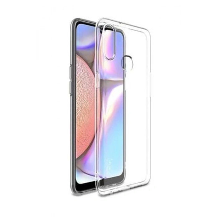 Samsung A01 Şeffaf Tıpalı Kamera Korumalı Lüx Silikon Kılıf