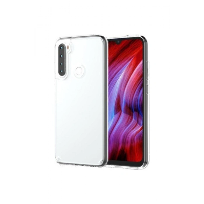 Xiaomi Redmi Note 8 Şeffaf Tıpalı Kamera Korumalı Lüx Silikon Kılıf