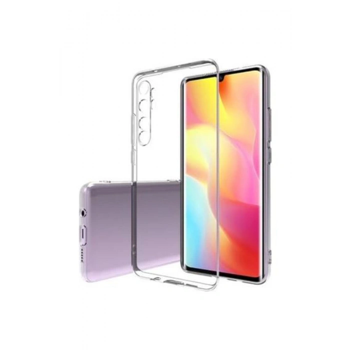 Xiaomi Mi Note 10 Lite Tıpalı Kamera Korumalı Şeffaf Silikon Kılıf